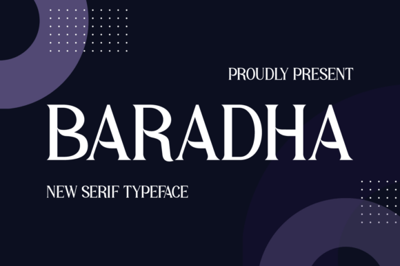 Baradha: A Sleek Serif Font for Modern Web Design