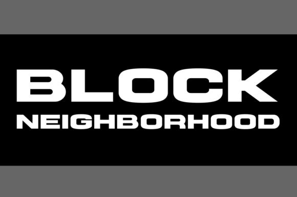 Block Neighborhood Font for Bold Branding and Visual Impact