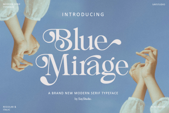 Blue Mirage: A Modern Serif for Polished Branding