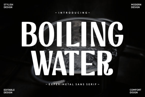 Boiling Water: A Bold Sans Serif Font for Modern Branding