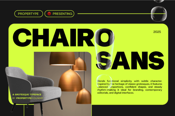 Chairo Sans for Handmade and Commercial Projects