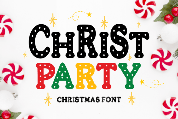 Christ Party: A Modern Christmas Font for Digital Branding