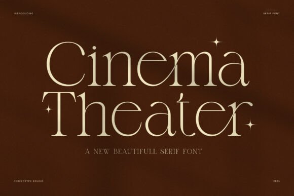 Cinema Theater: A Serif Font with Cinematic Grace