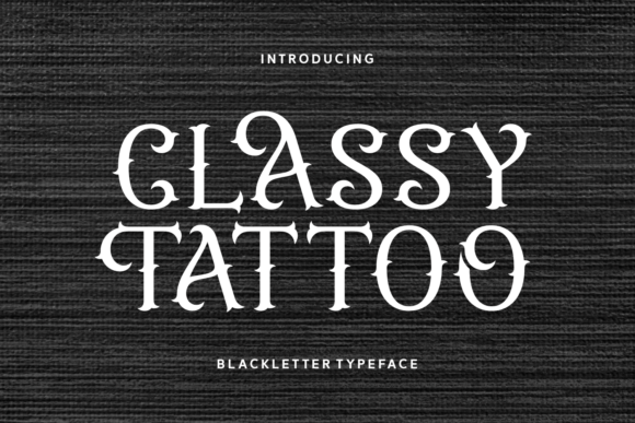 Classy Tattoo Font for Modern Web Design