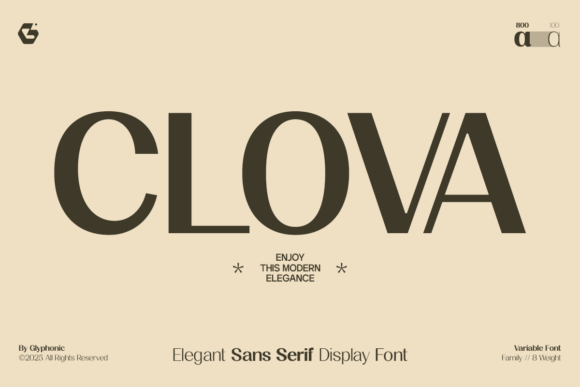 Clova Font for Modern Web Design