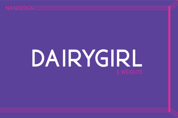 Dairygirl: A Playful Sans Serif for Modern Design