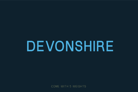 Devonshire Font for Modern Web Design