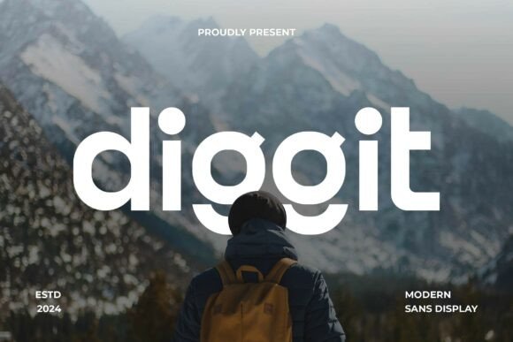 Diggit: A Modern Sans Serif Font for Small Business Branding