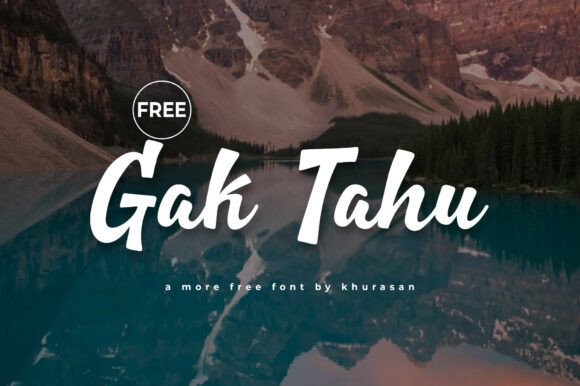 Gak Tahu: A Modern Handwritten Script Font for Editorial Design