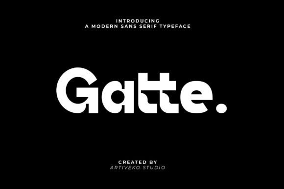 Gatte Sans Serif Font for Modern Branding