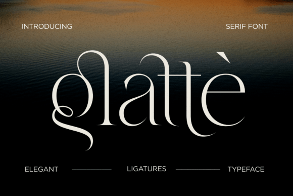 Glatte Serif Font for Modern Editorial Design