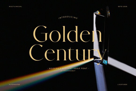 Golden Century: A Timeless Serif Font for Handmade Creations