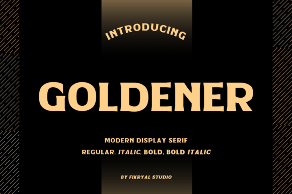 Goldener: A Modern Serif Font for Impactful Campaigns