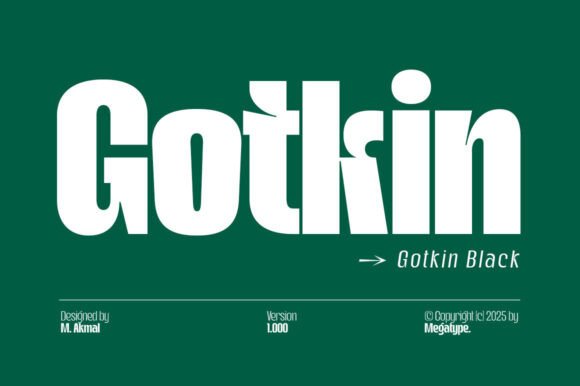 Gotkin Black: A Bold Font for Handmade Creations