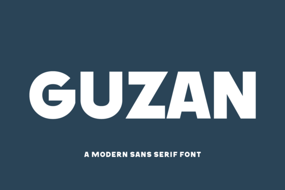 Guzan Font for Handmade and Commercial Projects
