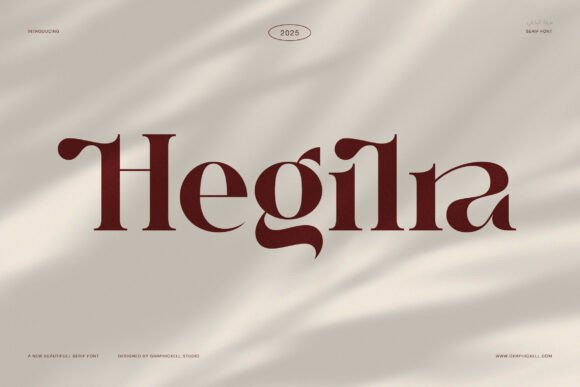 Hegilra Serif Font for Modern Branding