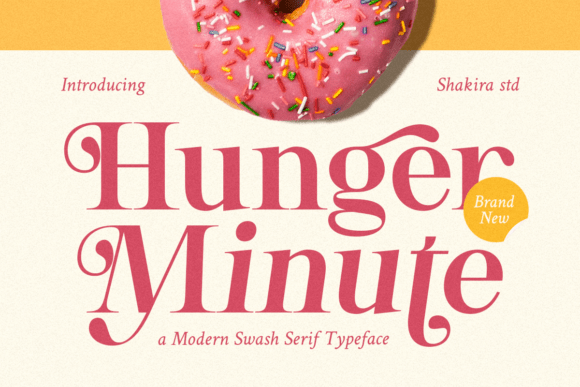 Hunger Minute: A Serif Font That Elevates Campaign Design