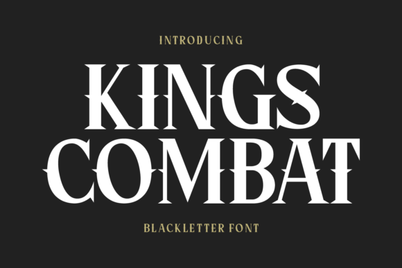 Kings Combat Font for Handmade Creations