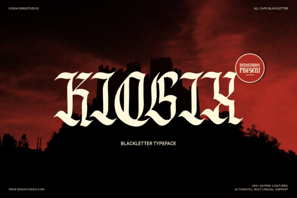 Kiosix: A Bold Blackletter Font for Modern Branding