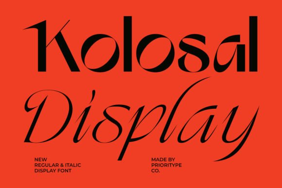 Kolosal Display: A Bold Serif Font for Web Impact
