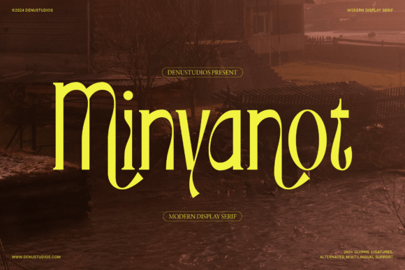 Minyanot: A Modern Serif Font for Impactful Branding