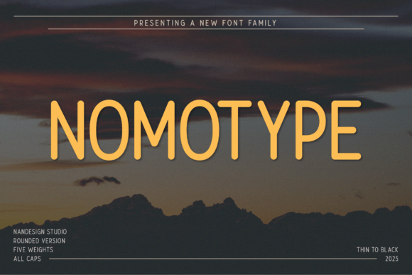 Nomotype Rounded for Modern Branding Projects