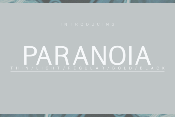 Paranoia Font: A Modern Sans Serif for Bold Branding