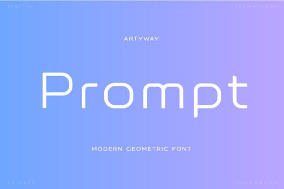 Prompt: A Modern Sans Serif Font for Craft Creations