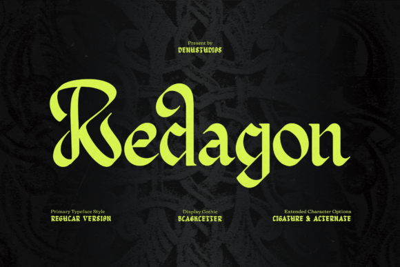 Redagon: The Blackletter Font That Elevates Your Campaigns