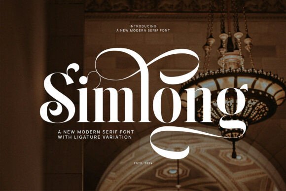 Simlong: A Modern Serif Font for Editorial Elegance