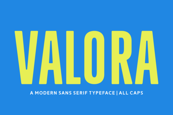 Valora: A Bold Sans Serif Font for Web Design